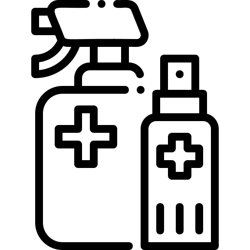 Alcohol healthcare and medical coronavirus spray icon Alcohol healthcare and medical coronavirus spray icon