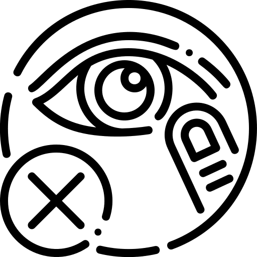 Eye infection virus pandemic icon Eye infection virus pandemic icon