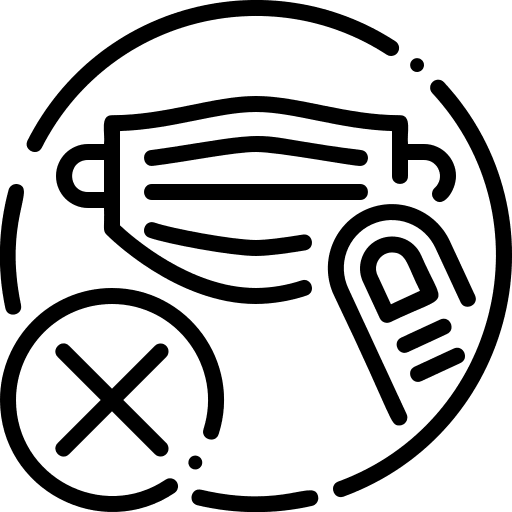 Mask coronavirus mask finger icon Mask coronavirus mask finger icon