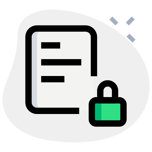 Locked schedule time and date binder icon