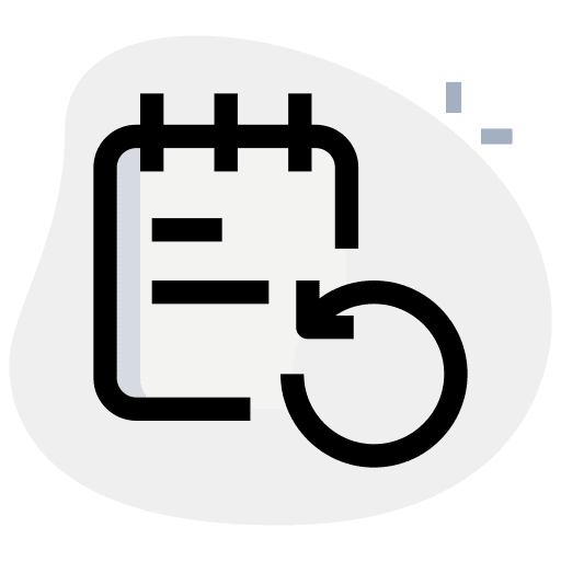 Reload reload design schedule icon