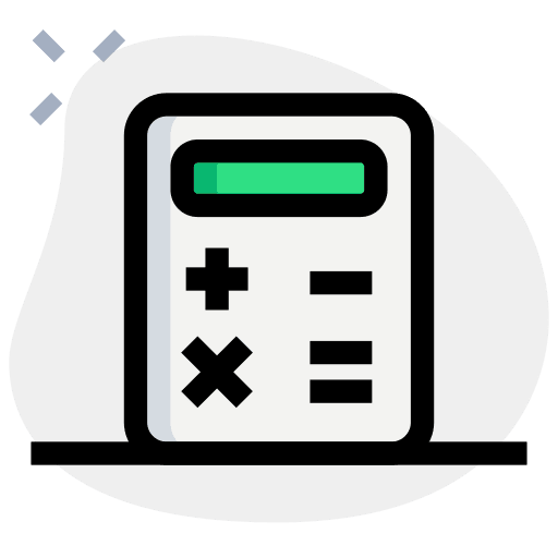 Balance sheet calculating balance sheet calculate icon