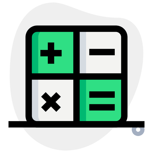 Keys maths mathematical professions and jobs icon