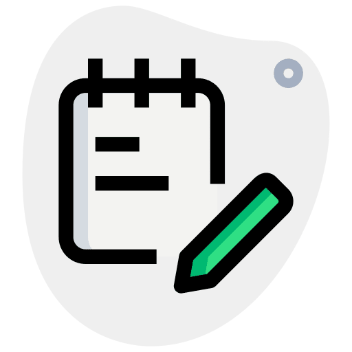 Office supplies schedule interface design icon