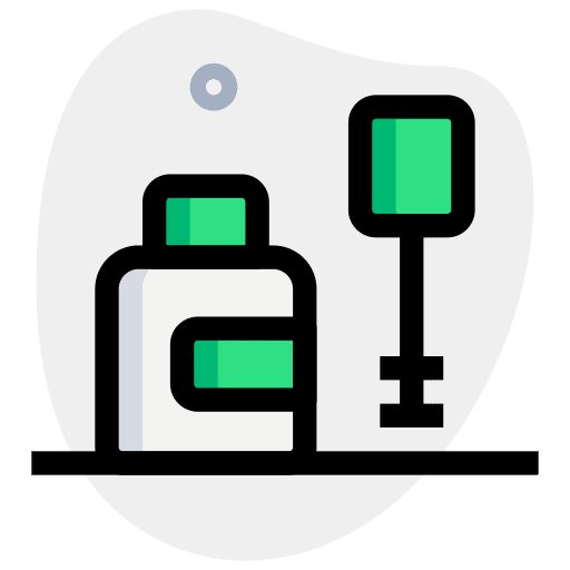 Bottle professions and jobs ink printing icon