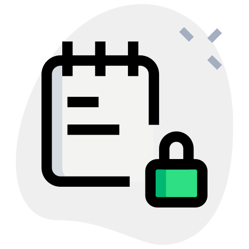 Locked date interface binder icon
