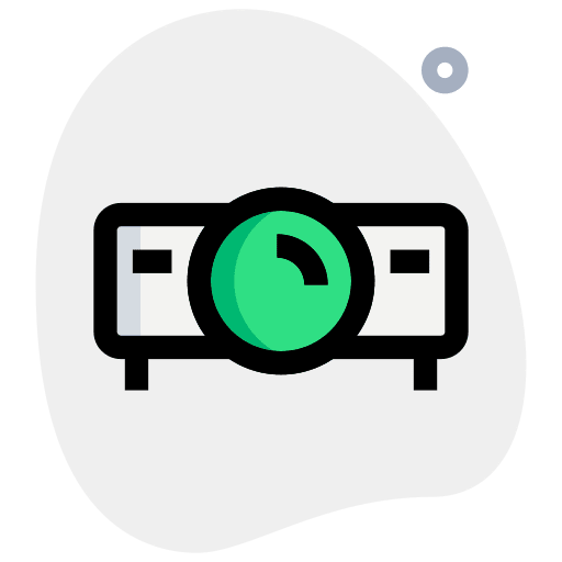 Home theater movie electronics office icon