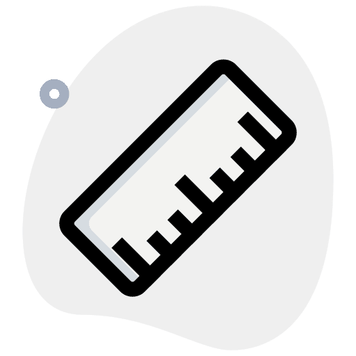Ruler measurement measure tool icon