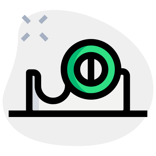 Tape dispenser professions and jobs tape office icon