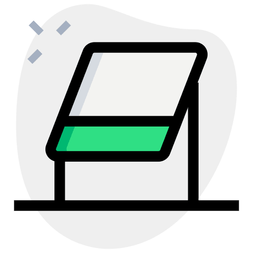 Whiteboard whiteboard education tool icon