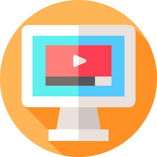 Online learning web video lesson online learning icon Online learning web video lesson online learning icon