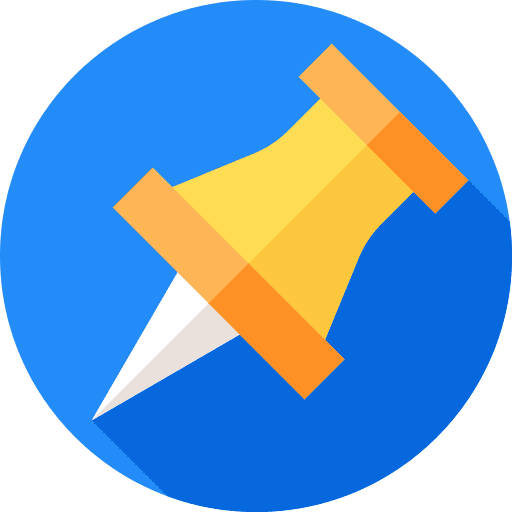 Push pin education school material attachment icon Push pin education school material attachment icon