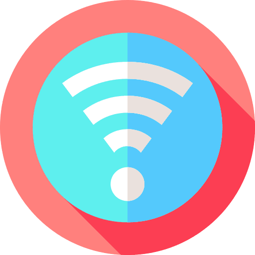 Wifi signal education internet coverage icon Wifi signal education internet coverage icon