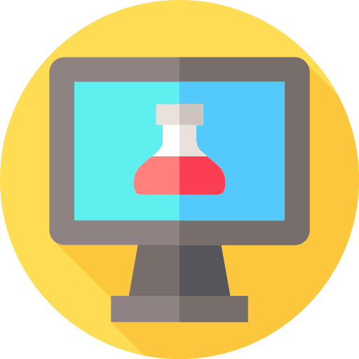 Chemistry lab laboratory online learning icon Chemistry lab laboratory online learning icon