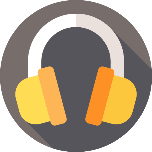 Headphone sound earphones audio player icon Headphone sound earphones audio player icon