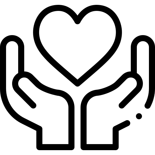 Love compassion gratitude kindness icon