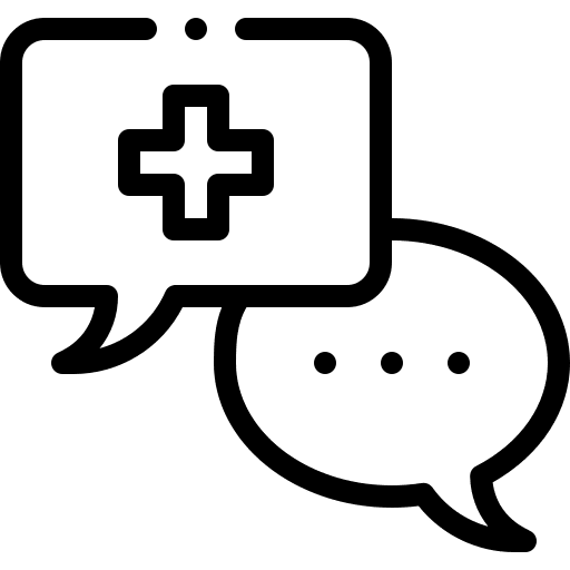 Chat medical healthcare and medical communications icon Chat medical healthcare and medical communications icon