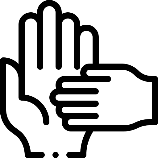 Support social care hand parenthood icon Support social care hand parenthood icon
