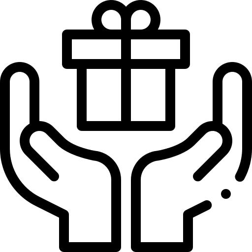 Gift love present donation icon Gift love present donation icon