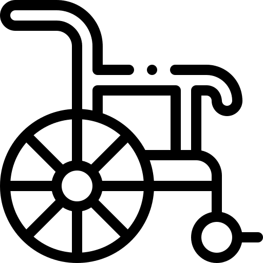 Wheelchair transportation inclusive disabled icon Wheelchair transportation inclusive disabled icon