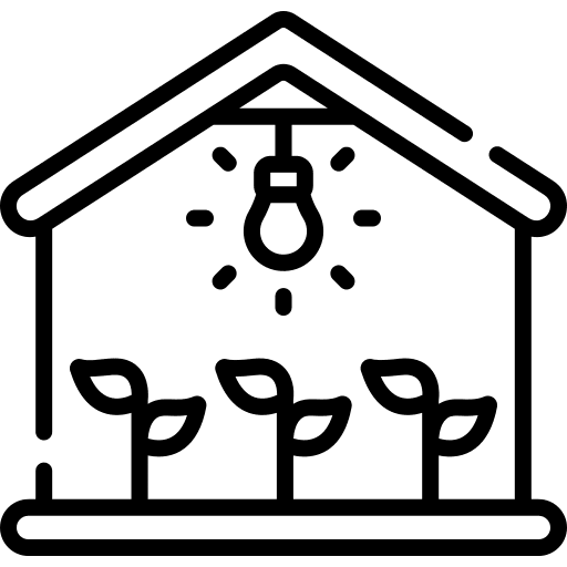 Greenhouse leaves light greenhouse icon Greenhouse leaves light greenhouse icon