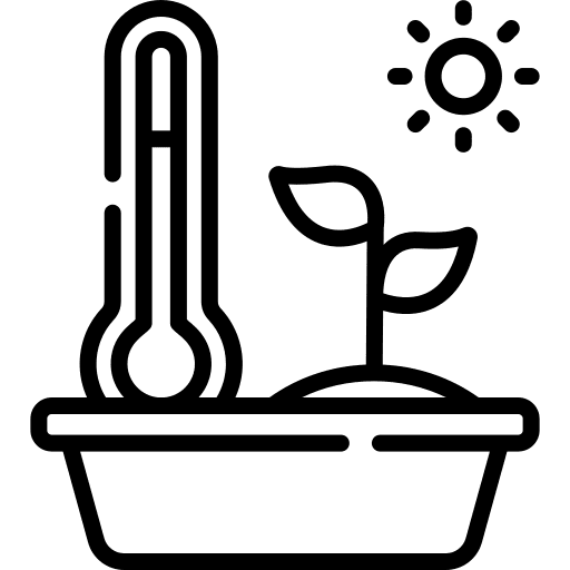 Temperature gardening plant pot plant icon Temperature gardening plant pot plant icon