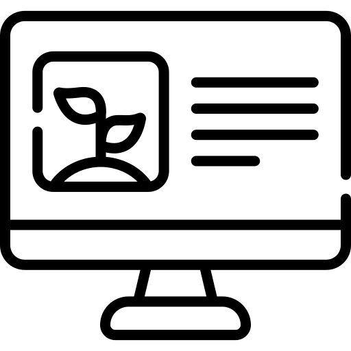 Observation sprout computer research icon Observation sprout computer research icon