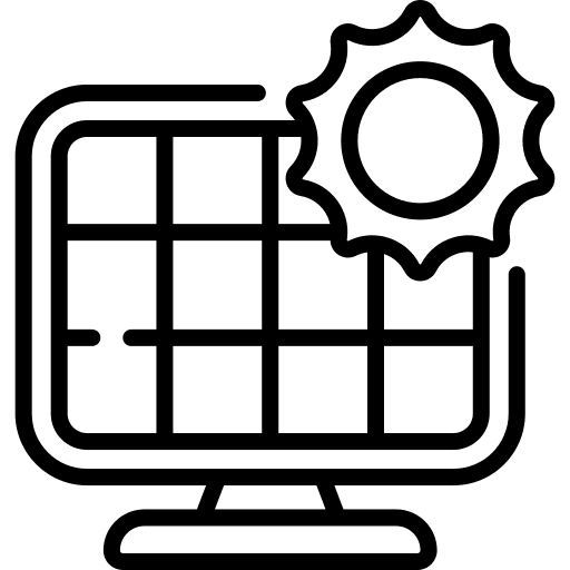 Solar panel power green energy solar panel icon Solar panel power green energy solar panel icon