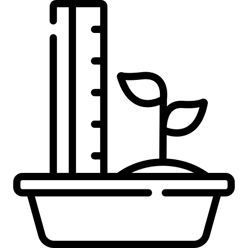 Observation farming and gardening sprout botanical icon Observation farming and gardening sprout botanical icon