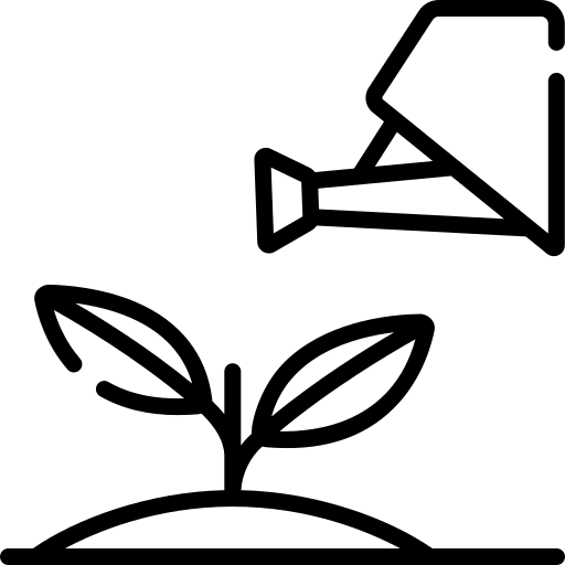 Watering plant nature sprout icon Watering plant nature sprout icon