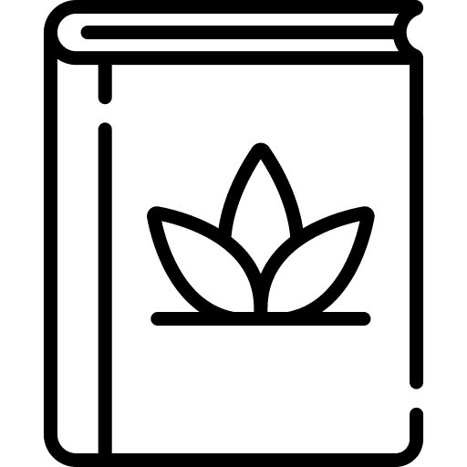 Book gardening plant farming icon Book gardening plant farming icon