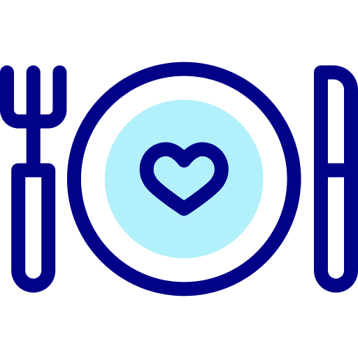 Menu food and restaurant love love and romance icon