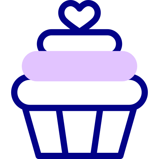 Cupcake dessert sweet muffin icon