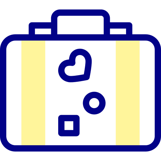 Travel case travel case office baggage icon