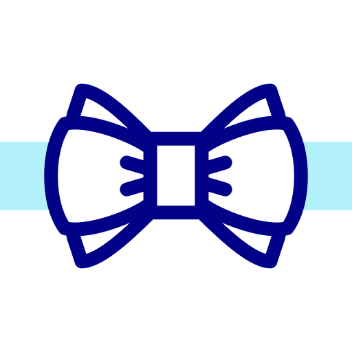 Bow tie fashion elegant bow tie icon