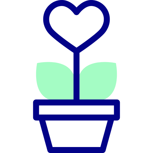 Flower pot farming and gardening flower pot nature icon