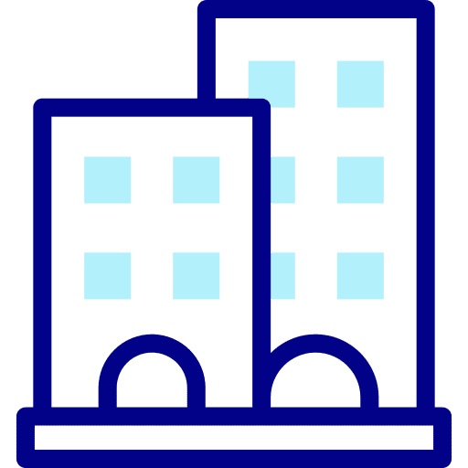 Hotel holidays hostel vacations icon