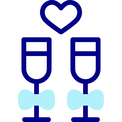 Champagne surprise glasses champagne icon