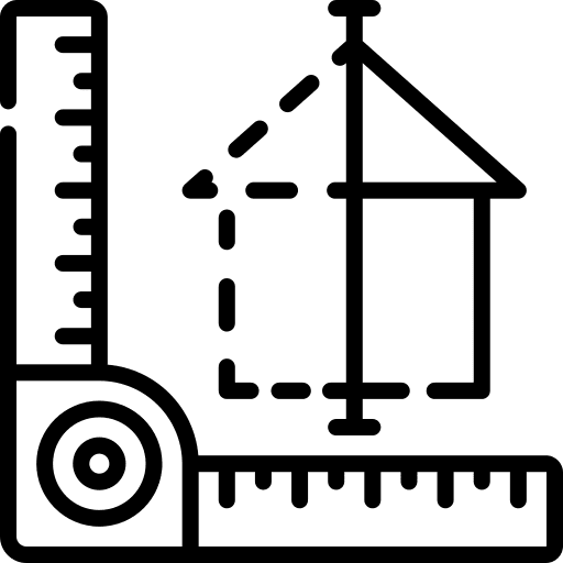 Measure measurement blueprint plan icon