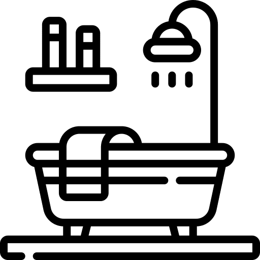 Bathroom wellness furniture and household bath icon