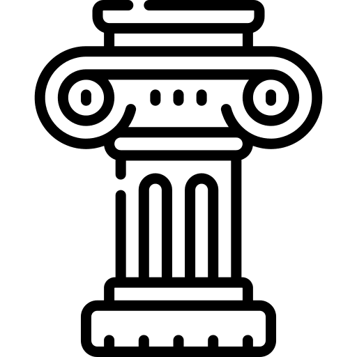 Column decoration adornment architecture and city icon Column decoration adornment architecture and city icon