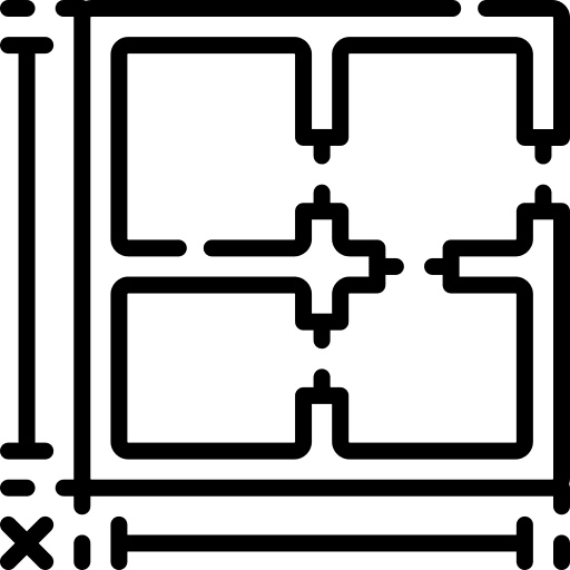 Measure house design design architecture and city icon