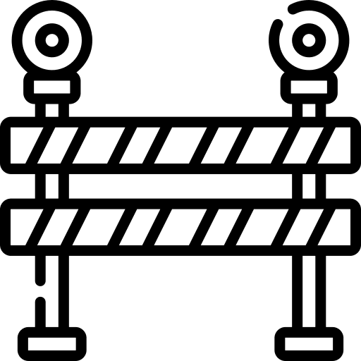 Barrier traffic barrier barrier construction icon Barrier traffic barrier barrier construction icon