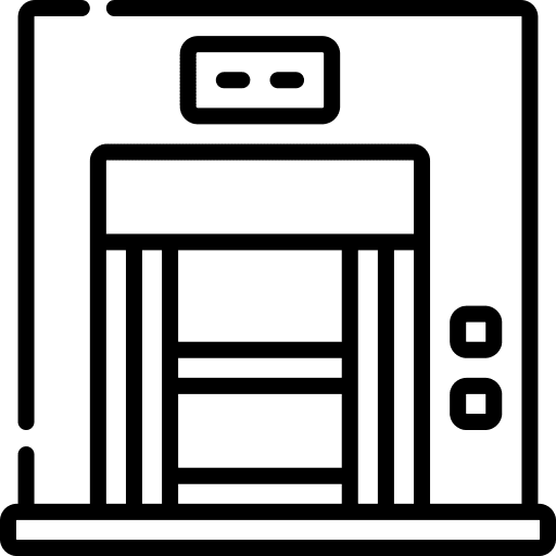 Lift doors elevator building icon Lift doors elevator building icon