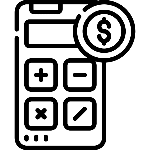 Calculator tool calculator money icon Calculator tool calculator money icon