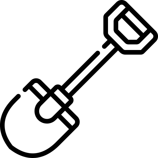 Shovel scoop equipment construction and tools icon Shovel scoop equipment construction and tools icon