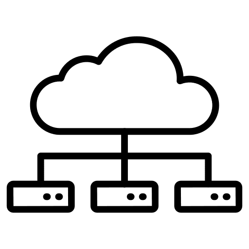 Cloud server server database cloud icon