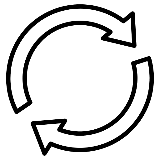 Sync sync round arrow shapes and symbols icon