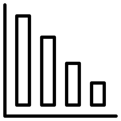 Bar graph graph graphic business and finance icon