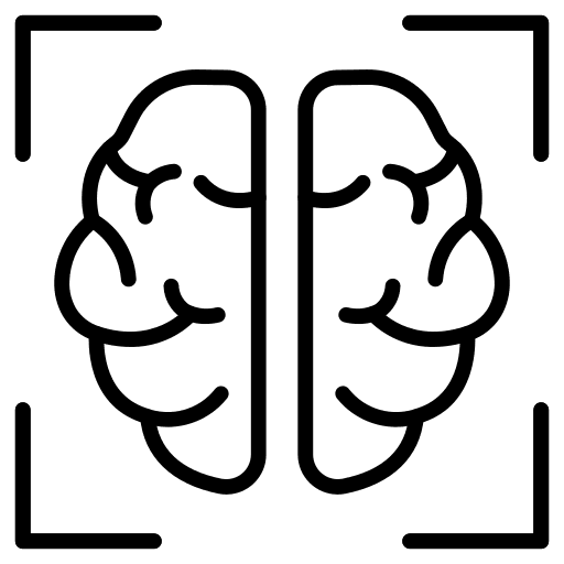 Brain brain healthcare and medical scan icon